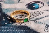 Астрологическое кольцо из золота